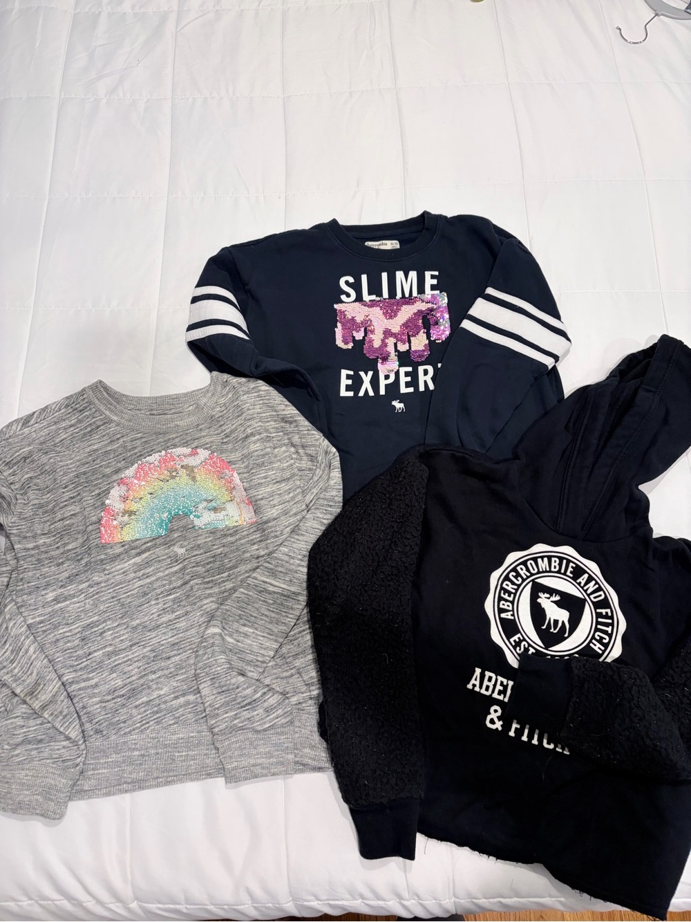 Abercrombie Kids Girls Sweatshirt Bundle Size 11/12 - 3 pieces